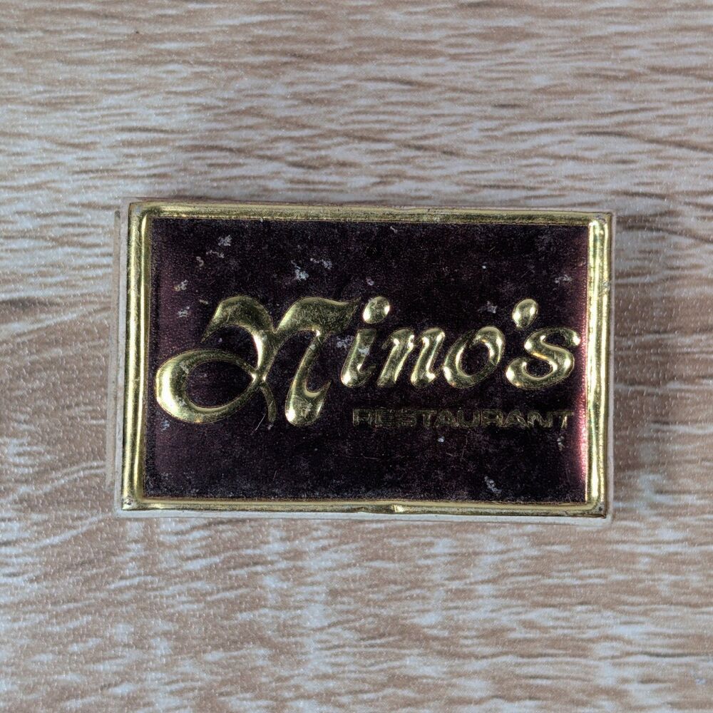 Vintage Nino’s Restaurant Matchbook Made in Sweden Advertising Matchbox